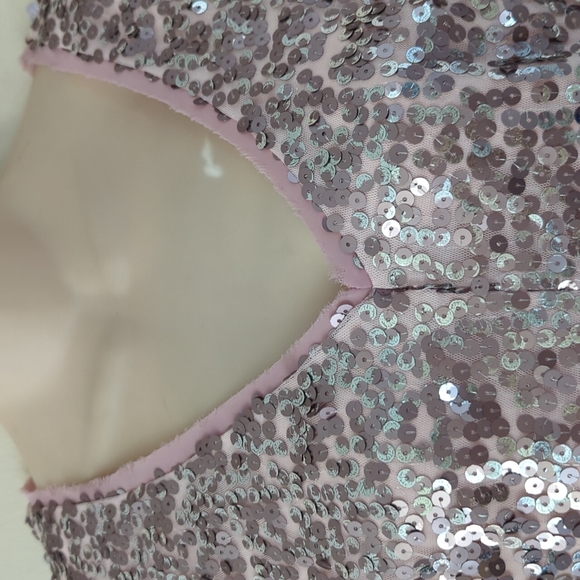 Eliza J. Sequin Mesh Fit & Flare Dress - Picture 8 of 16